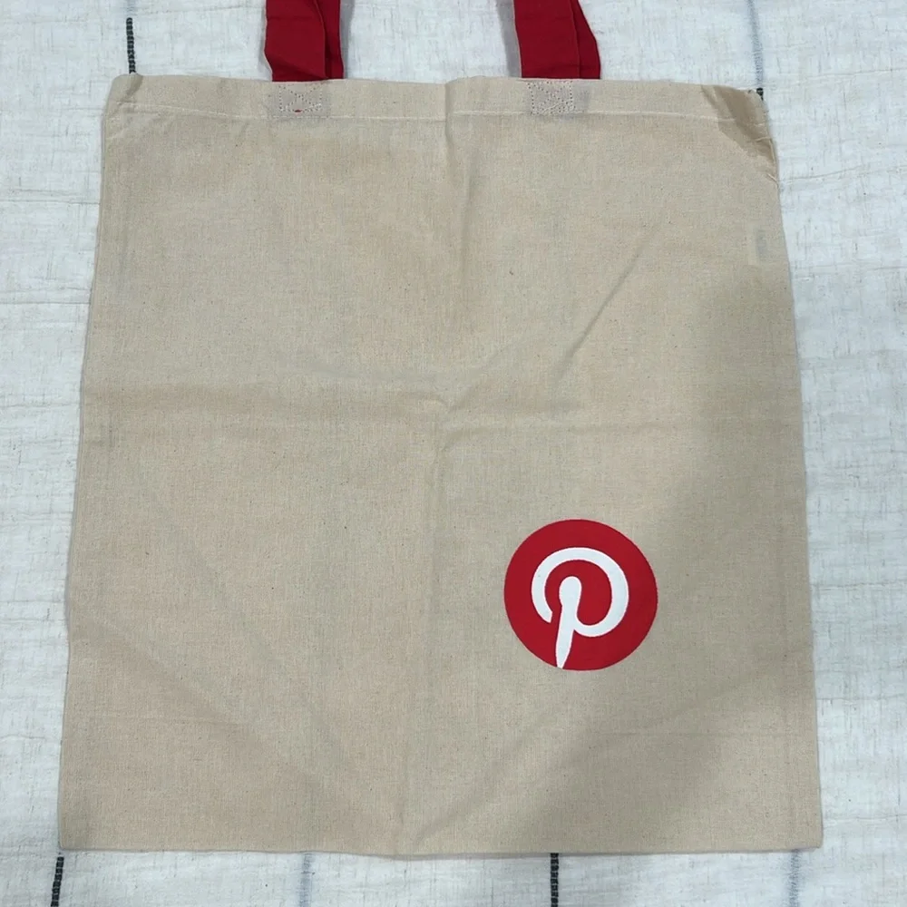 Pinterest Logo Canvas Tote Bag